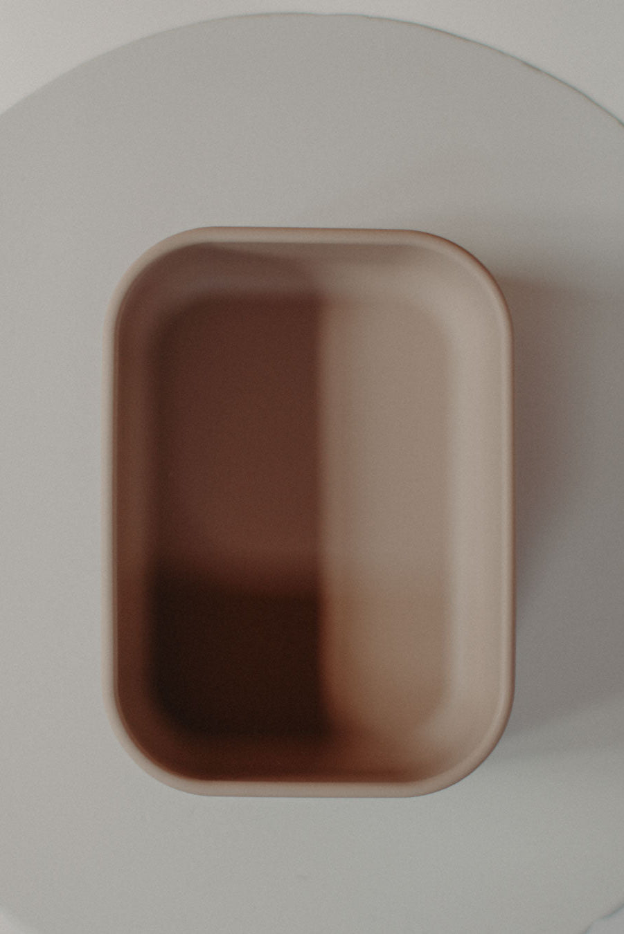 Silicone Lunch Box Rectangle - Crema