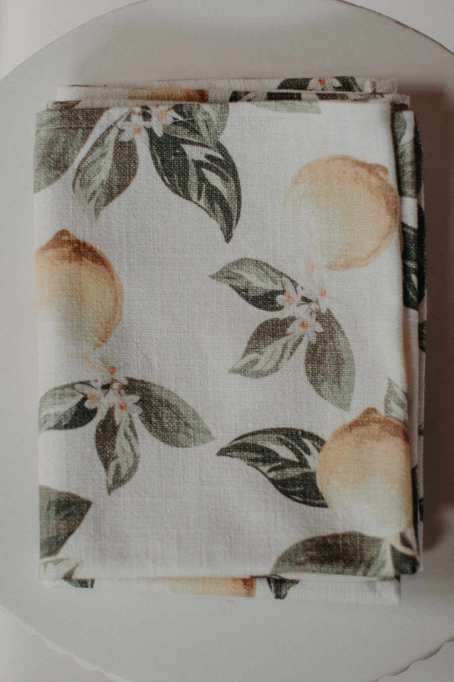 100% Cotton Tea Towel - Lemon