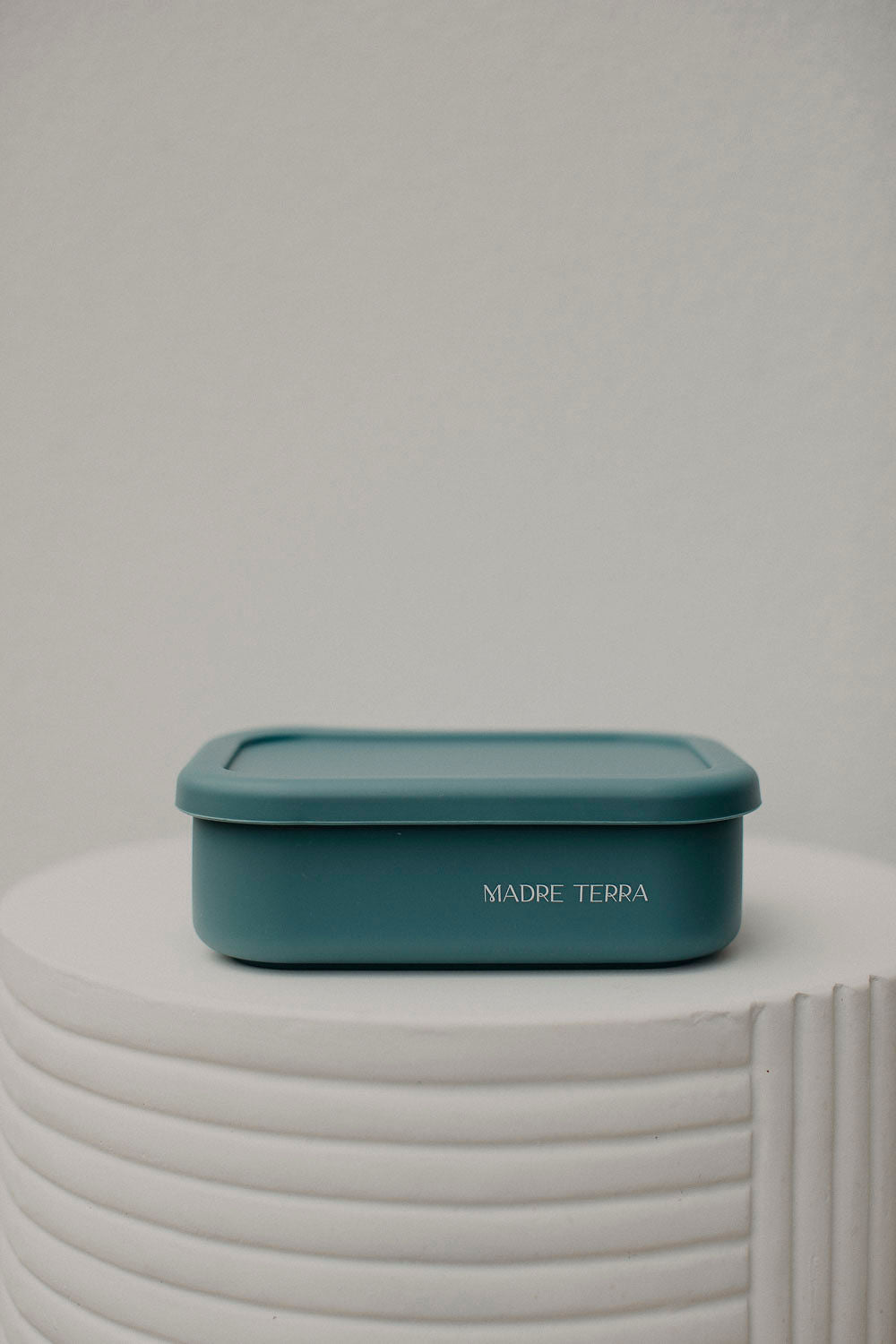 Silicone Bento Lunch Box - 3 Compartment - Stillwater Blue