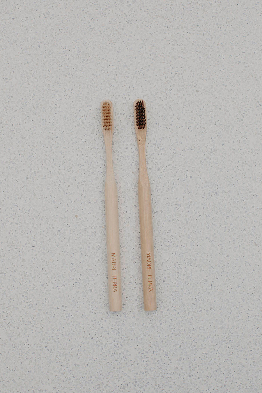 Bamboo Toothbrush - 2 Pack - Beige and Brown