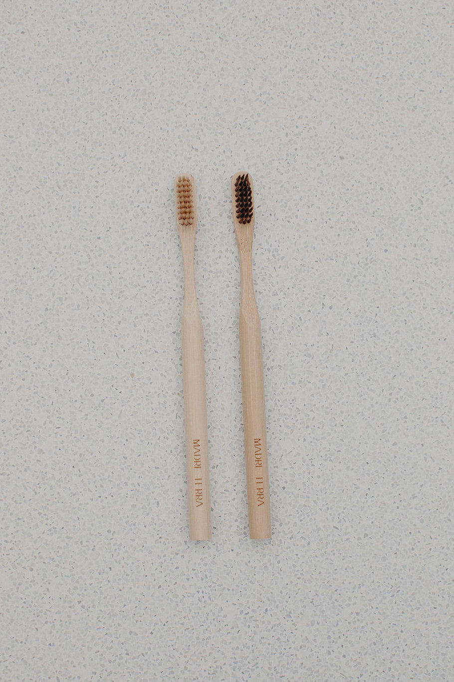 Bamboo Toothbrush 2 Pack - Beige & Brown